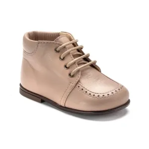 21044 - Taupe Soft Leather Lace for Toddler by Beberlis