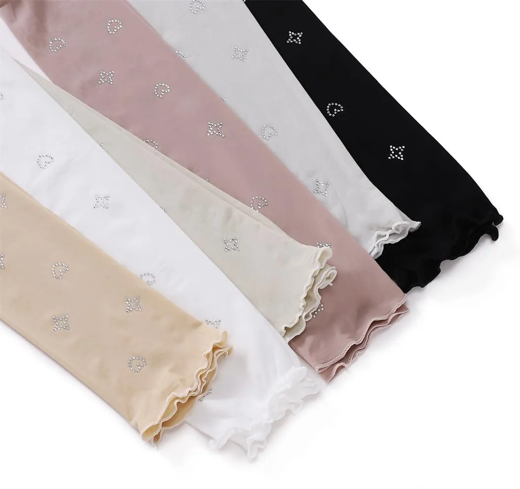 6 Pairs Arab Islamic Muslim Sleeves Gloves Arm Cover Hijab for Women Stretchy Protection Sunscreen Uv Sleeves