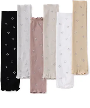 6 Pairs Arab Islamic Muslim Sleeves Gloves Arm Cover Hijab for Women Stretchy Protection Sunscreen Uv Sleeves