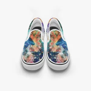 Acquiesce Apothos Split-Style Psychedelic Slip-On Shoes