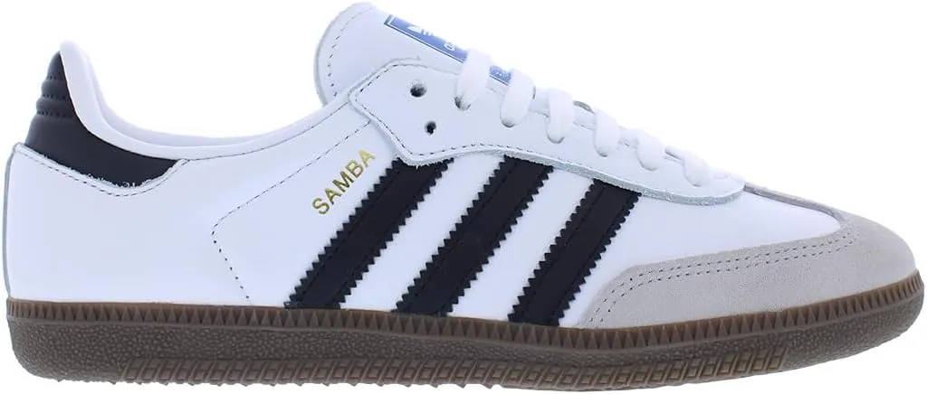 adidas Samba OG Womens Shoes Size 10, Color: Cream Light/Silver/Gum-White