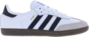 adidas Samba OG Womens Shoes Size 10, Color: Cream Light/Silver/Gum-White