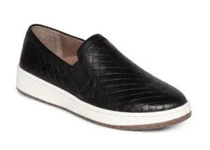 Aetrex Black Kenzie Slip-On Womens Comfort Sneaker PC100