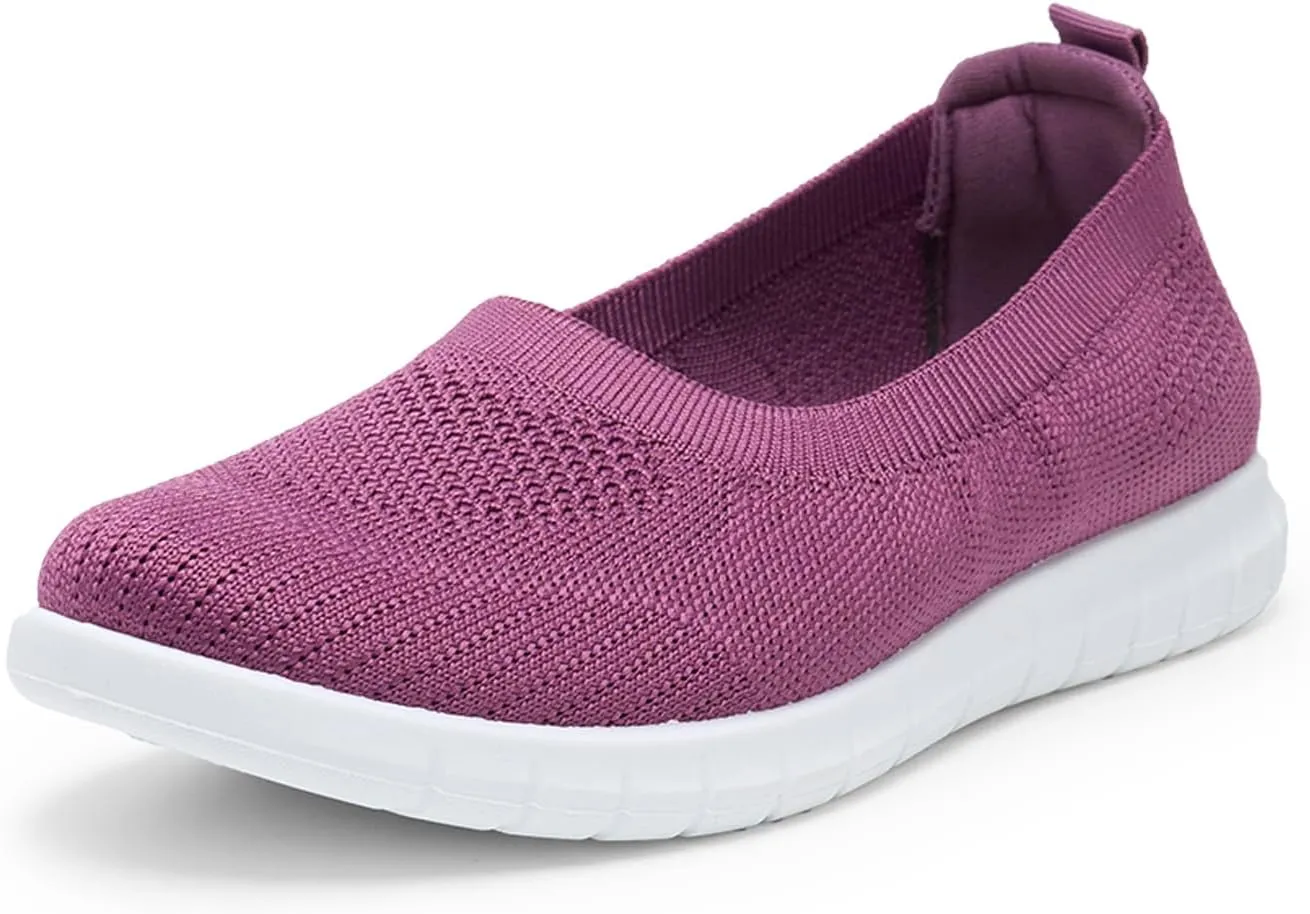 Alexis Leroy Women's Mesh-Comfortable Athletic Walking Shoes Slip On Casual Sneakers