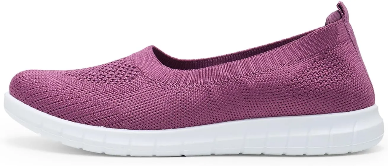 Alexis Leroy Women's Mesh-Comfortable Athletic Walking Shoes Slip On Casual Sneakers