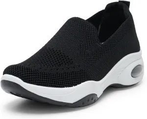 Alexis Leroy Women's Mesh-Comfortable Athletic Walking Shoes Slip On Casual Sneakers