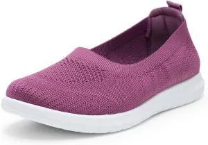 Alexis Leroy Women's Mesh-Comfortable Athletic Walking Shoes Slip On Casual Sneakers