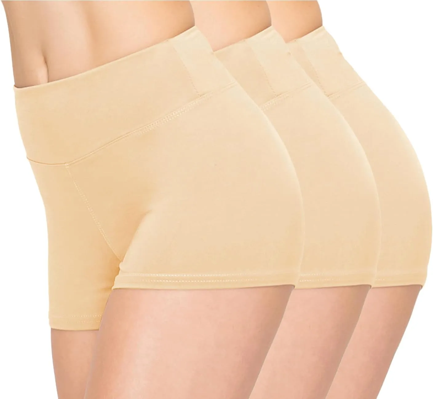 ALWAYS 3 Pack Yoga Shorts – Super Soft Slip Shorts for Women