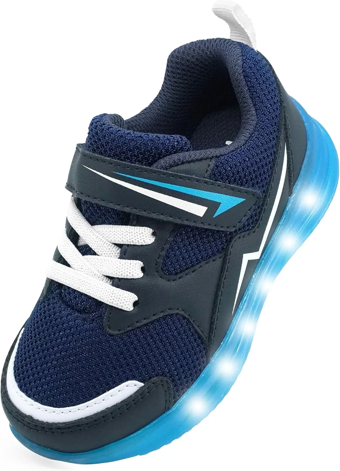 AMZZPIK Light Up Shoes for Boys Girls Toddler LED Flashing Sneakers Breathable Sport Walking Shoes for Kids