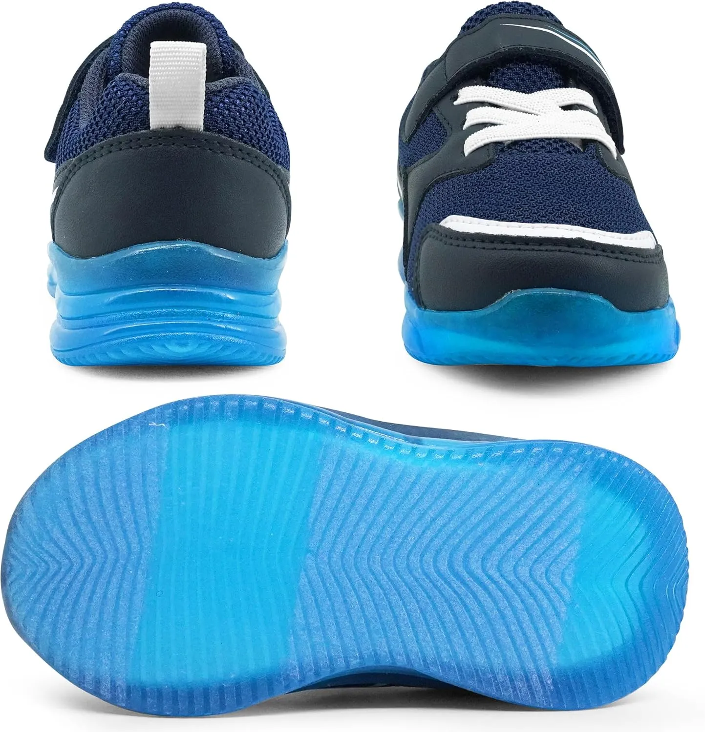 AMZZPIK Light Up Shoes for Boys Girls Toddler LED Flashing Sneakers Breathable Sport Walking Shoes for Kids