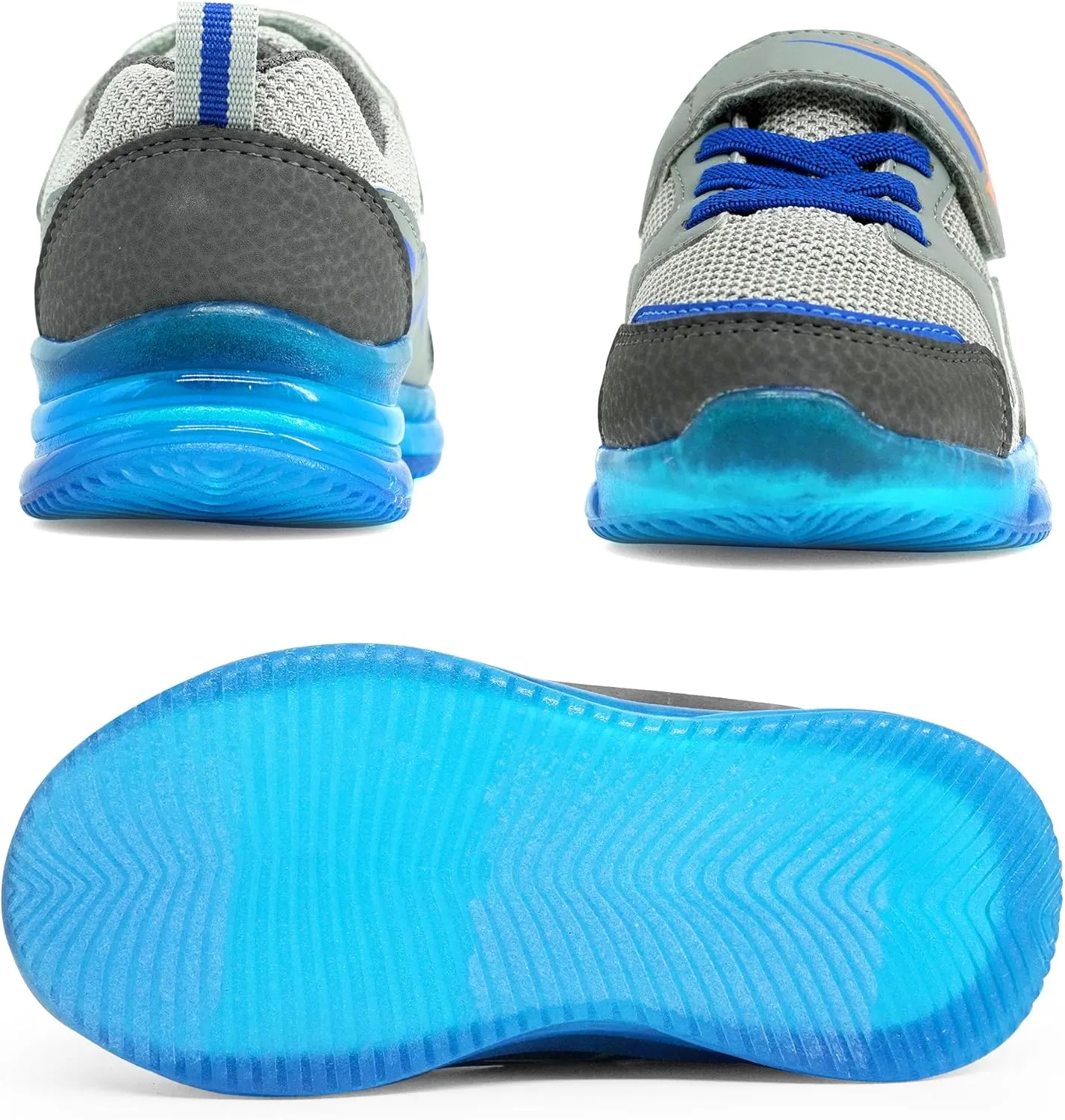 AMZZPIK Light Up Shoes for Boys Girls Toddler LED Flashing Sneakers Breathable Sport Walking Shoes for Kids