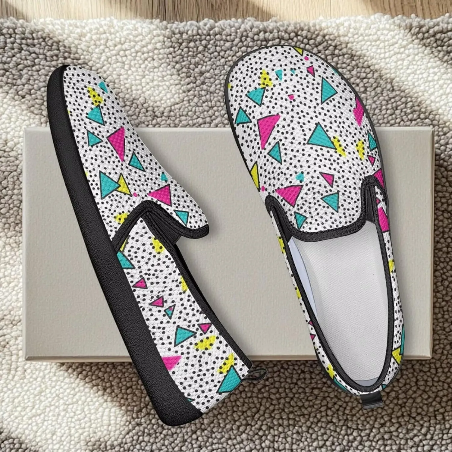 Animal Painted Women's Walking Shoes Fashion Casual Hand Free Slip On Sneakers Soft Breathable Gym Fitness Minimalist Comfy Traveling