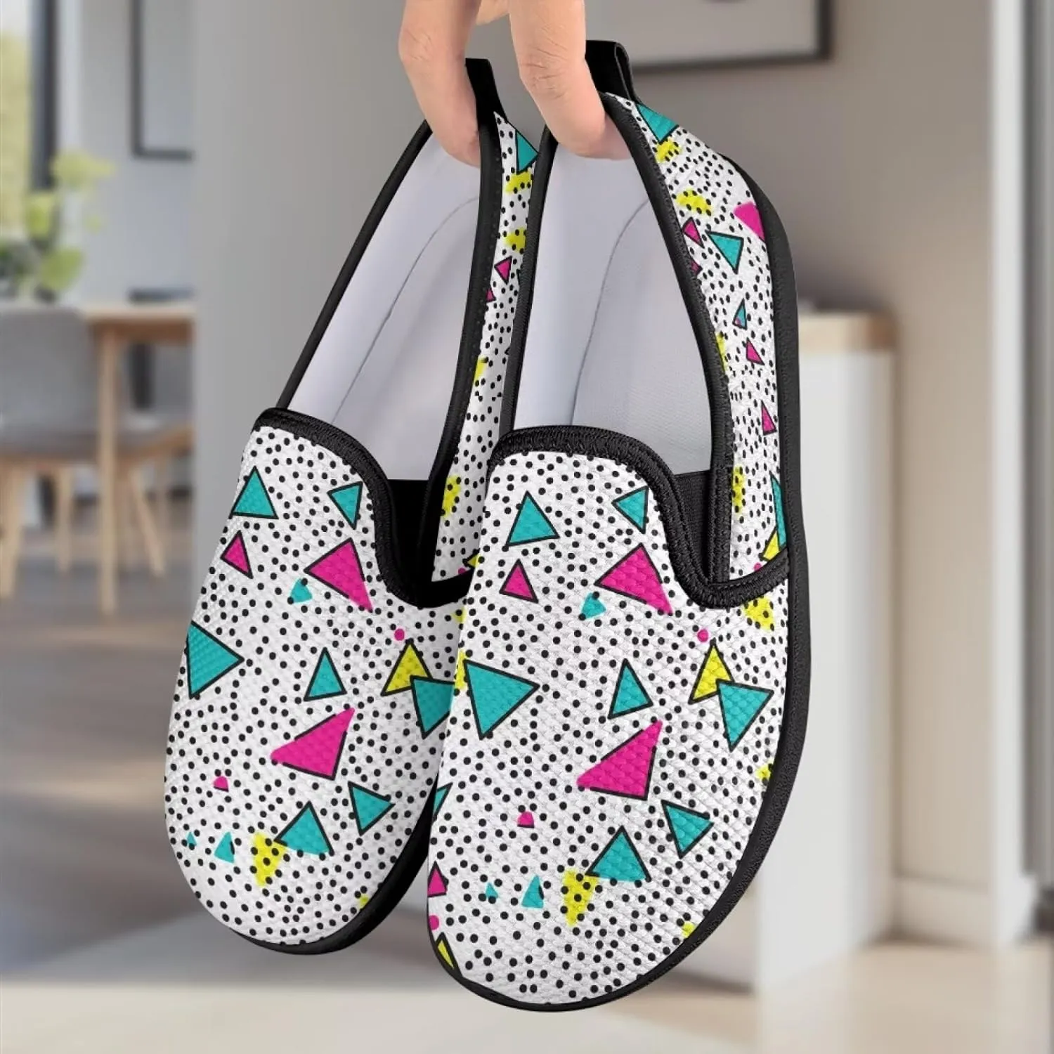 Animal Painted Women's Walking Shoes Fashion Casual Hand Free Slip On Sneakers Soft Breathable Gym Fitness Minimalist Comfy Traveling