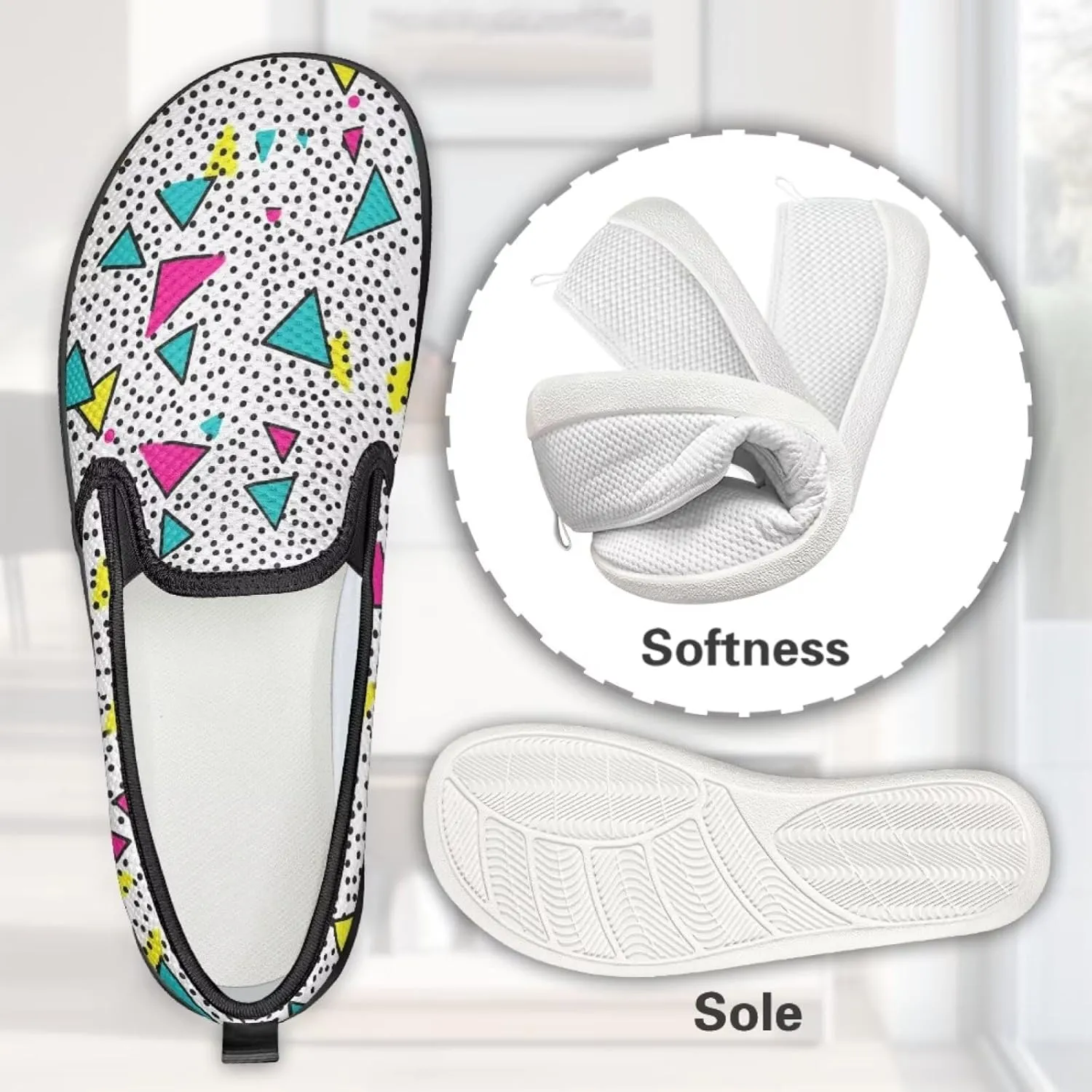 Animal Painted Women's Walking Shoes Fashion Casual Hand Free Slip On Sneakers Soft Breathable Gym Fitness Minimalist Comfy Traveling
