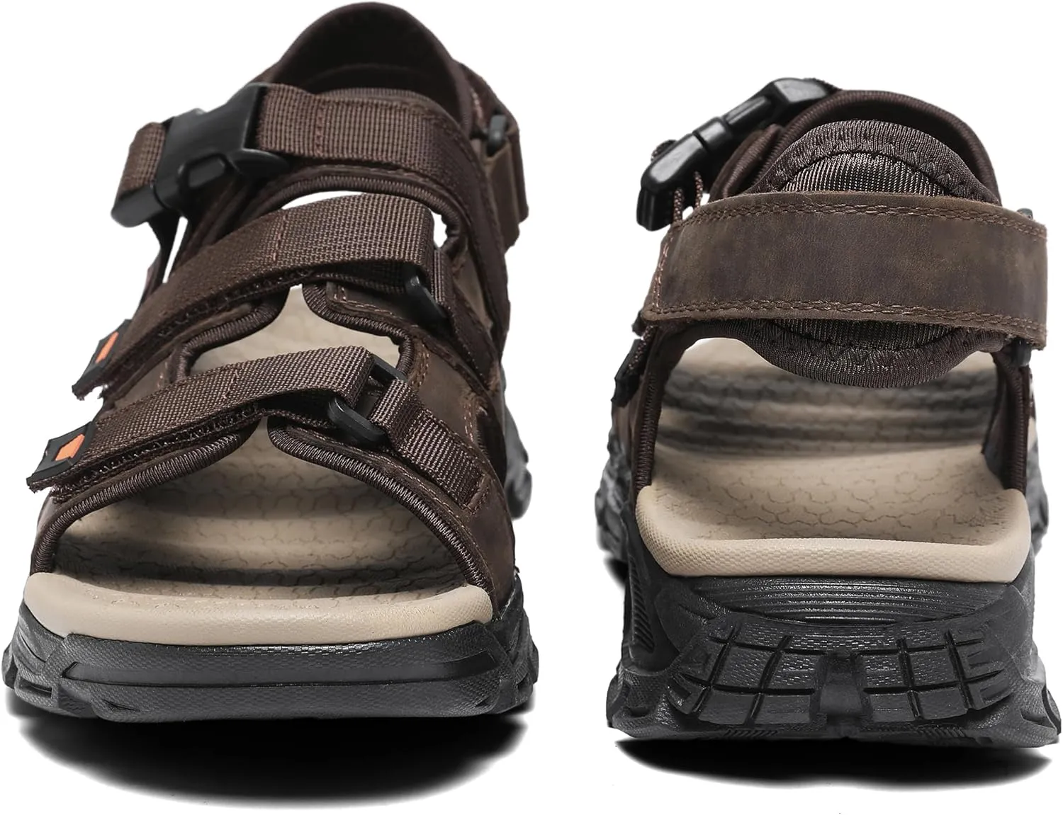 Athletic Sandals for Men's Open Toe Walking Sandals Outdoor Hiking Sandal Anti-Slip with Adjustable Strap for Summer Beach