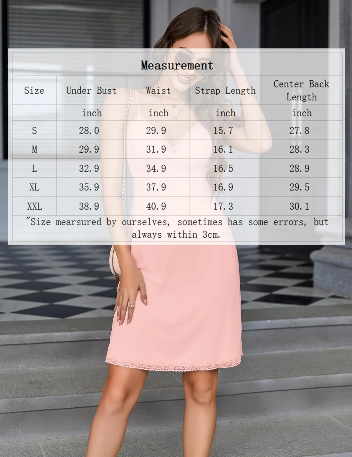 Avidlove Spaghetti Strap Slip Dress Lace Trim Full Slips for Under Dresses Sexy Nightgown