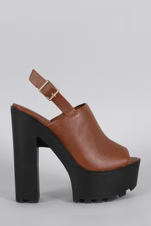 Bamboo Contrasting Shipping options Highly praised Mule Bootie Platform