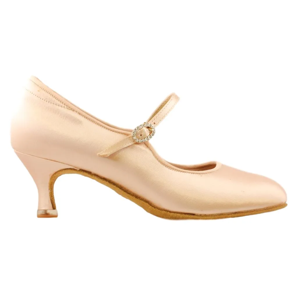 BD Dance 137, Heel EH11, Tan 1, Women's Standard Dance Shoes