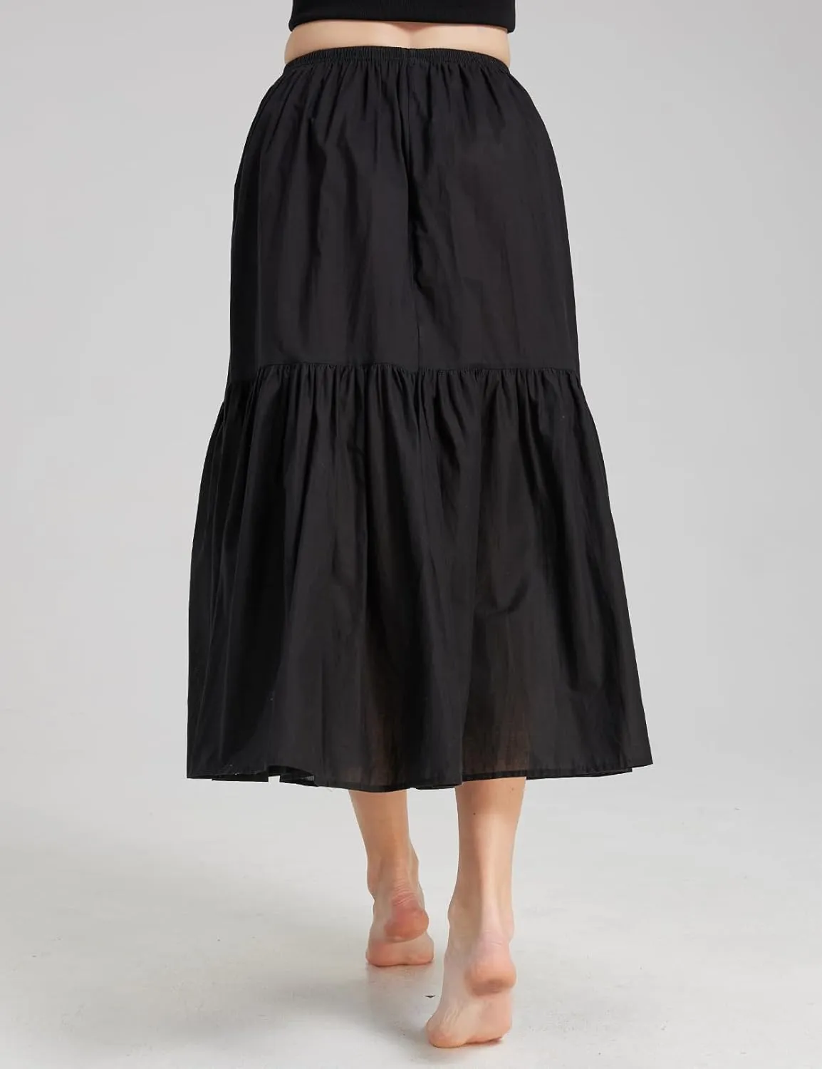 BEAUTELICATE Half Slip Skirt Extender 100% Cotton Vintage Underskirt