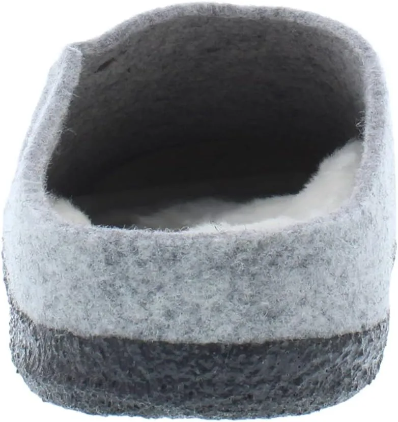Birkenstock Men's Zermatt Shearling Shoes, Light Grey/Natural
