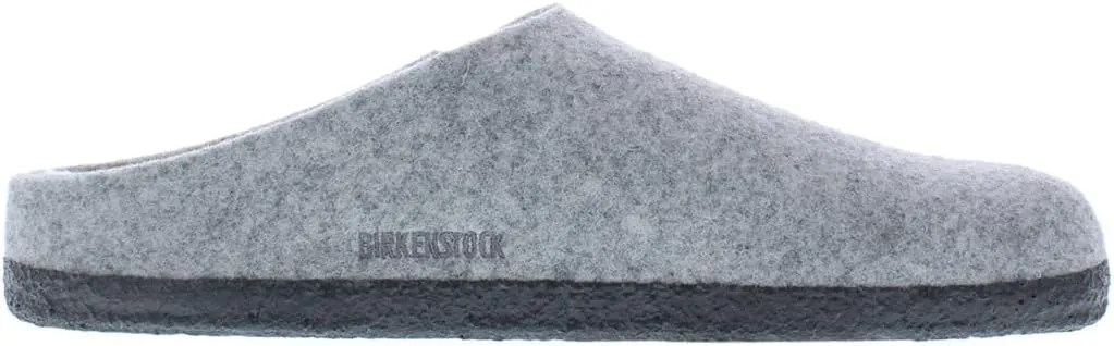 Birkenstock Men's Zermatt Shearling Shoes, Light Grey/Natural
