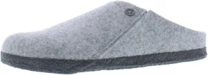 Birkenstock Men's Zermatt Shearling Shoes, Light Grey/Natural