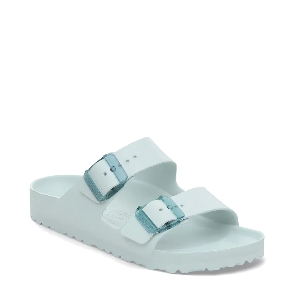 Birkenstock Women's Arizona EVA Stealth Buckle Sandal in Surf Green