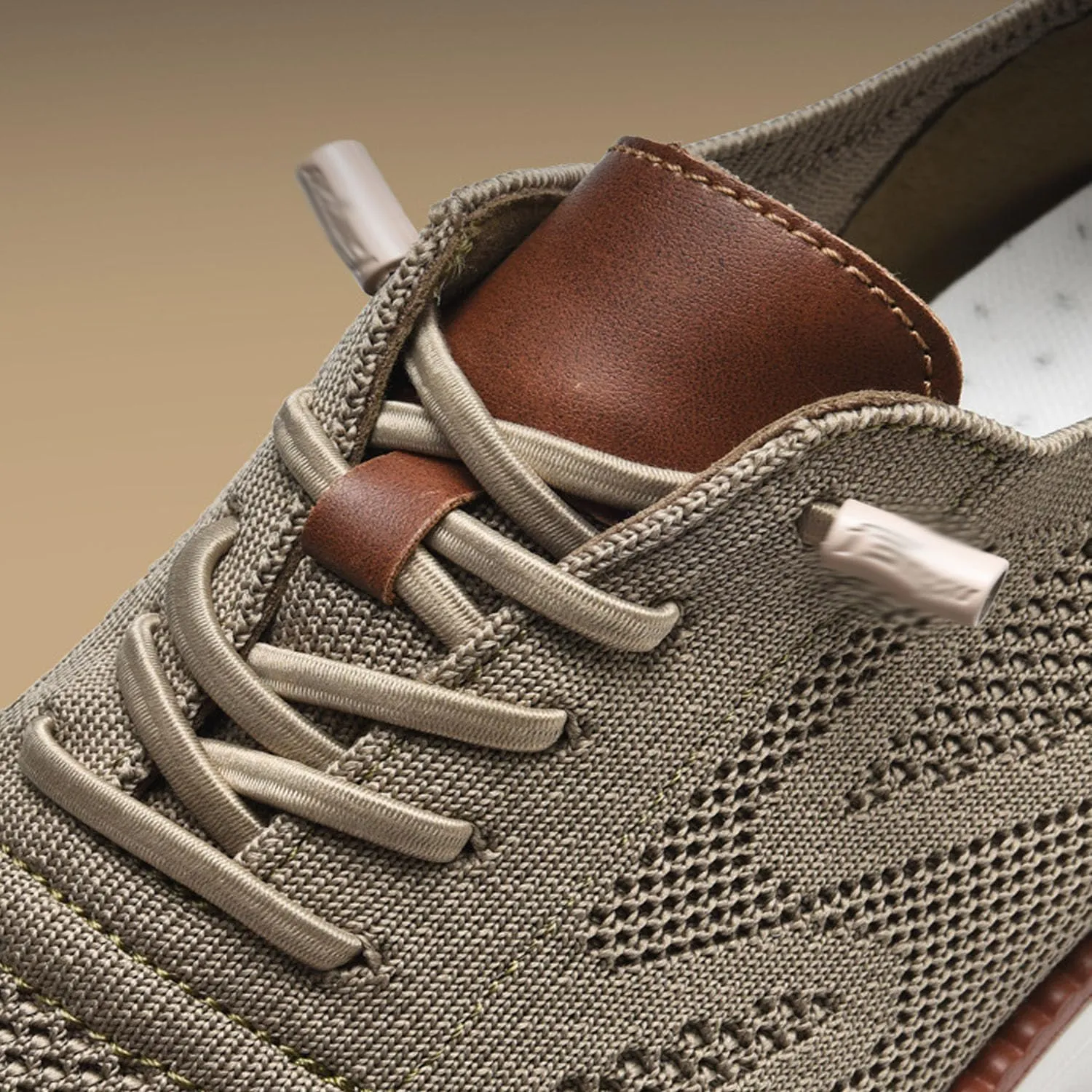 Breeze Men's Urban Ultra Comfortable Mesh Dress Sneakers - Business Casual Walking Shoes (Khaki, 12.5)