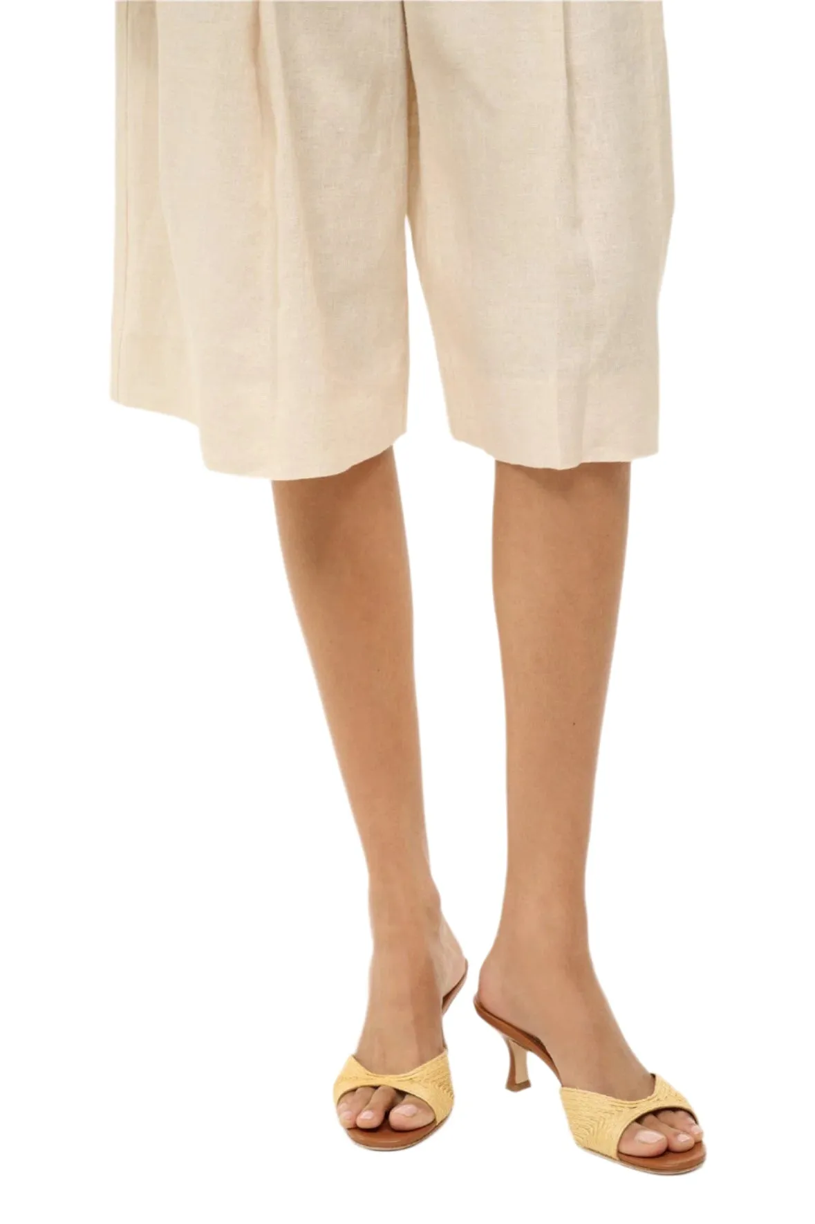 Brigitte Raffia Mule
