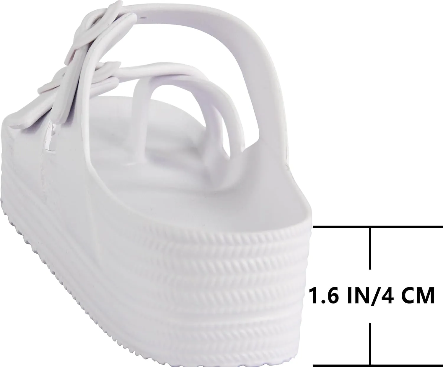 CAMVAVSR Womens Sandals with Arch Support - Comfortable Adjustable Buckles Beach Slides - Lightweight Summer Platform Sandal Chunky Cushioned