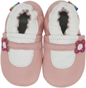 Carozoo Mary Jane Baby Girl Soft Sole Leather Shoes Slippers