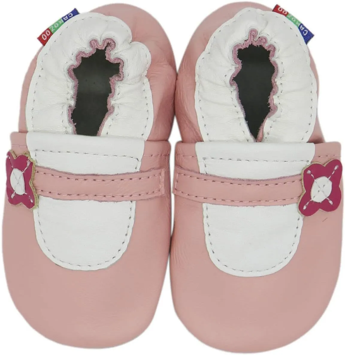 Carozoo Mary Jane Baby Girl Soft Sole Leather Shoes Slippers