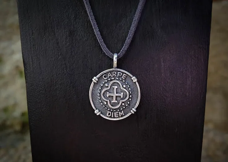 Carpe Diem Silver Pendant