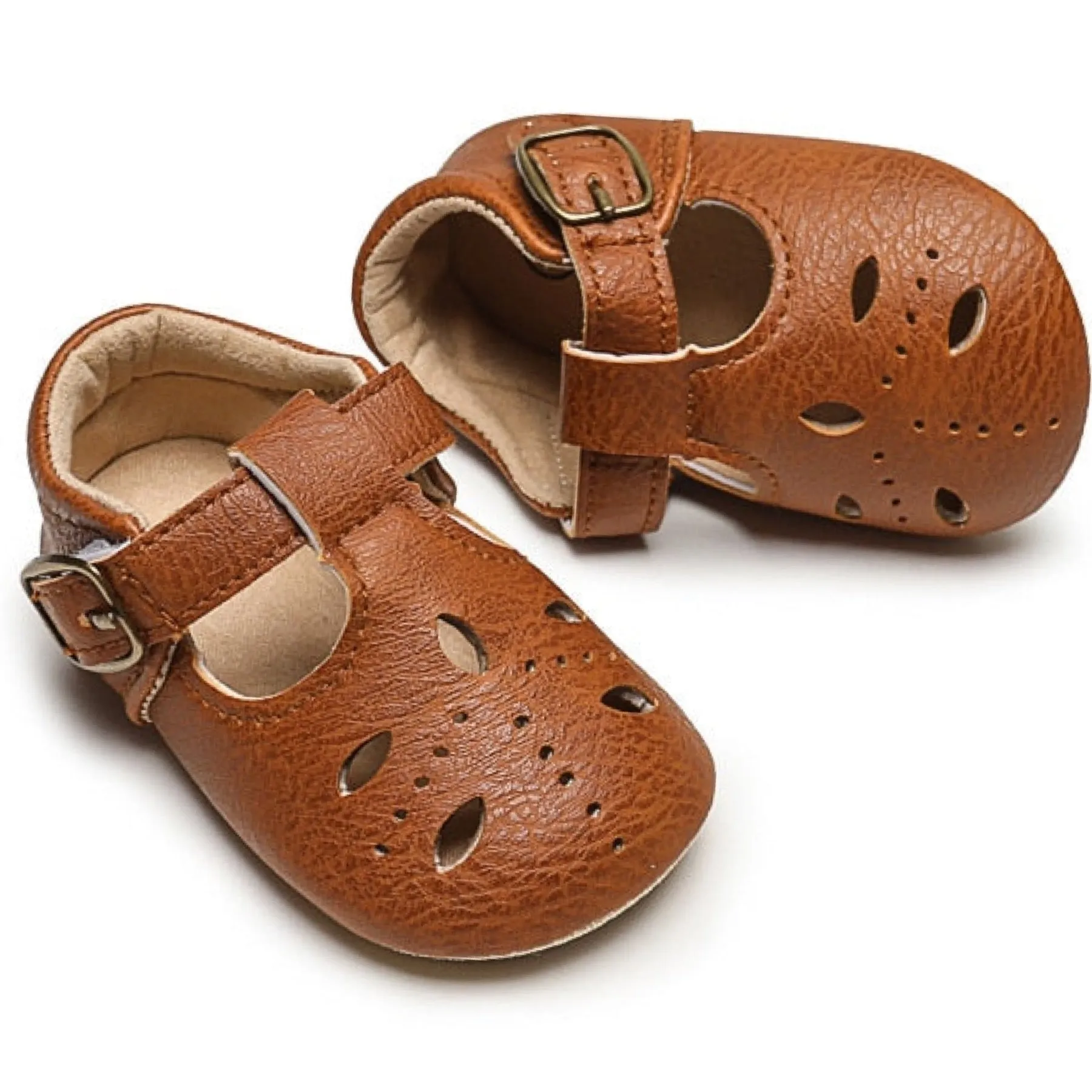 Cassie Mary Jane Sandal Brown