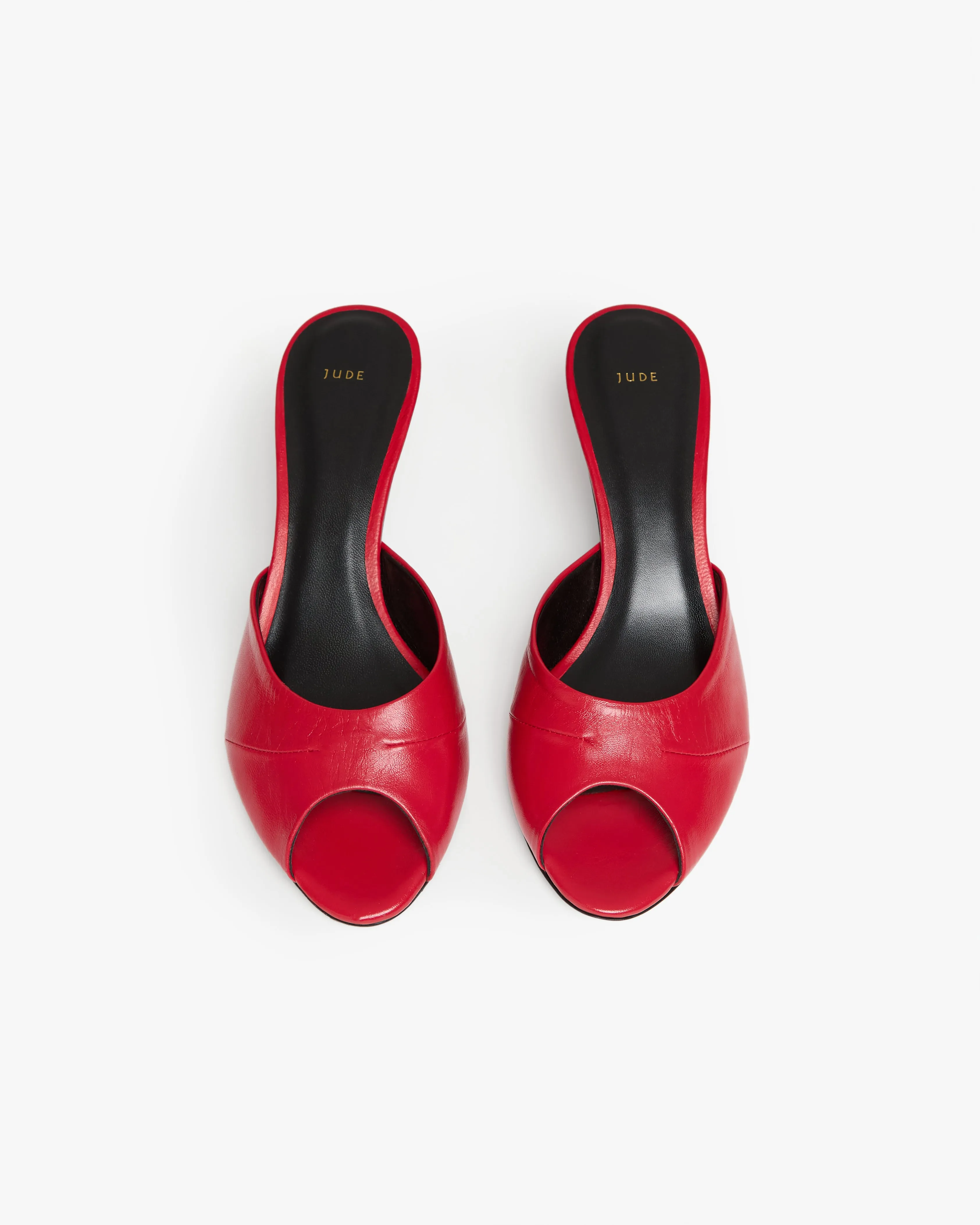 Cave Mule in Red Leather