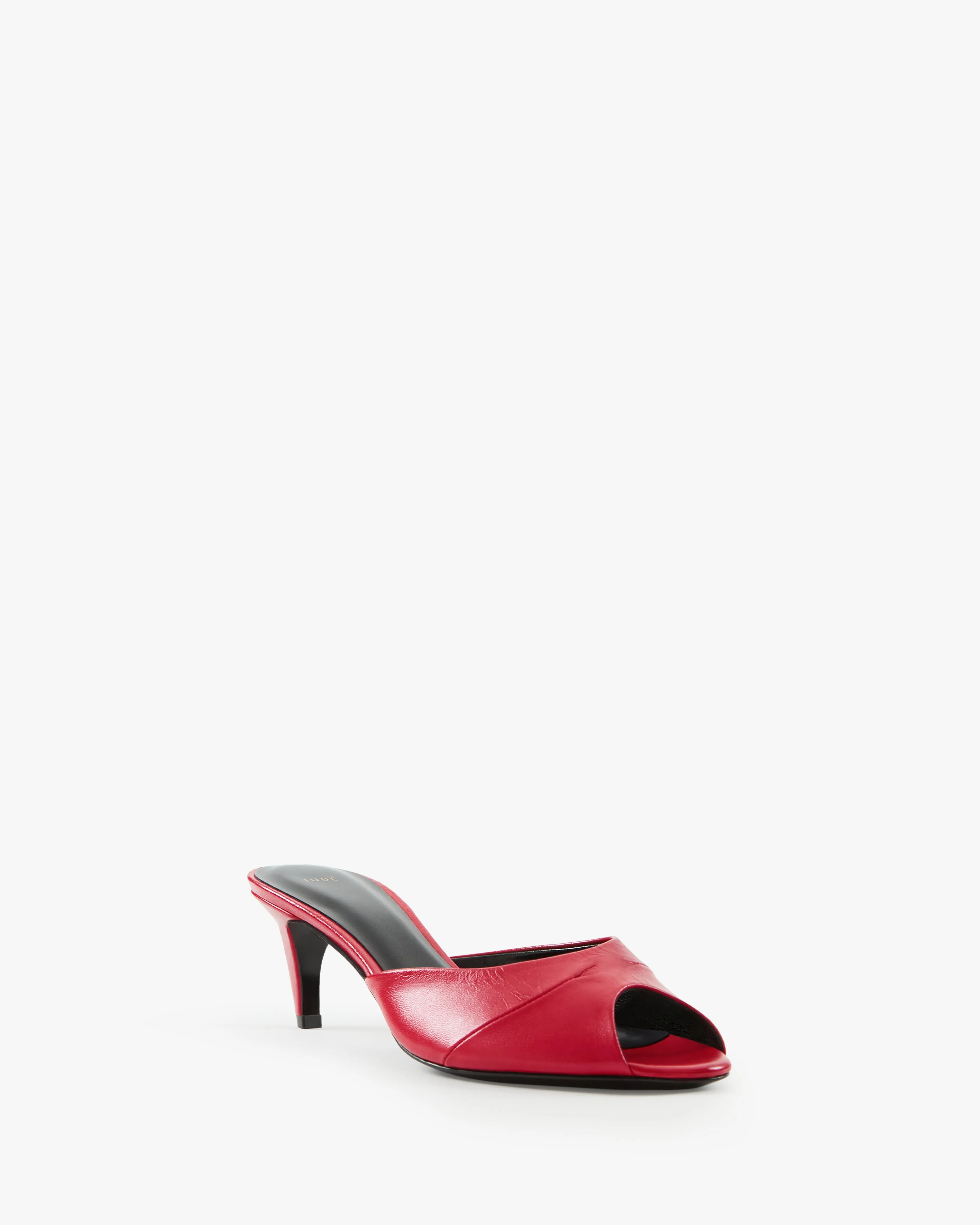 Cave Mule in Red Leather