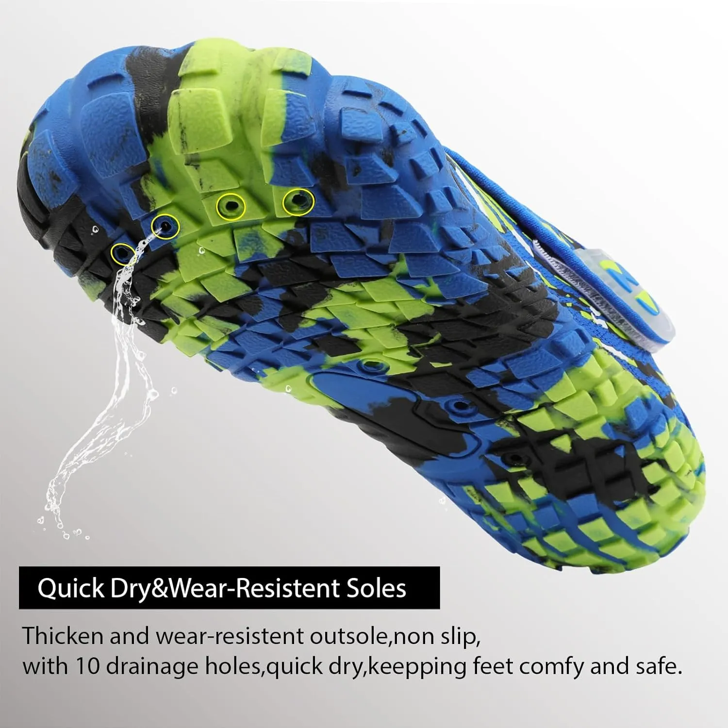 Centipede Demon Kids Water Shoes Girls Boys Quick Dry Aqua Shoes Barefoot Water Sneakers for Beach Swim Pool Boats Outdoor Water Sports Little/Big Kid