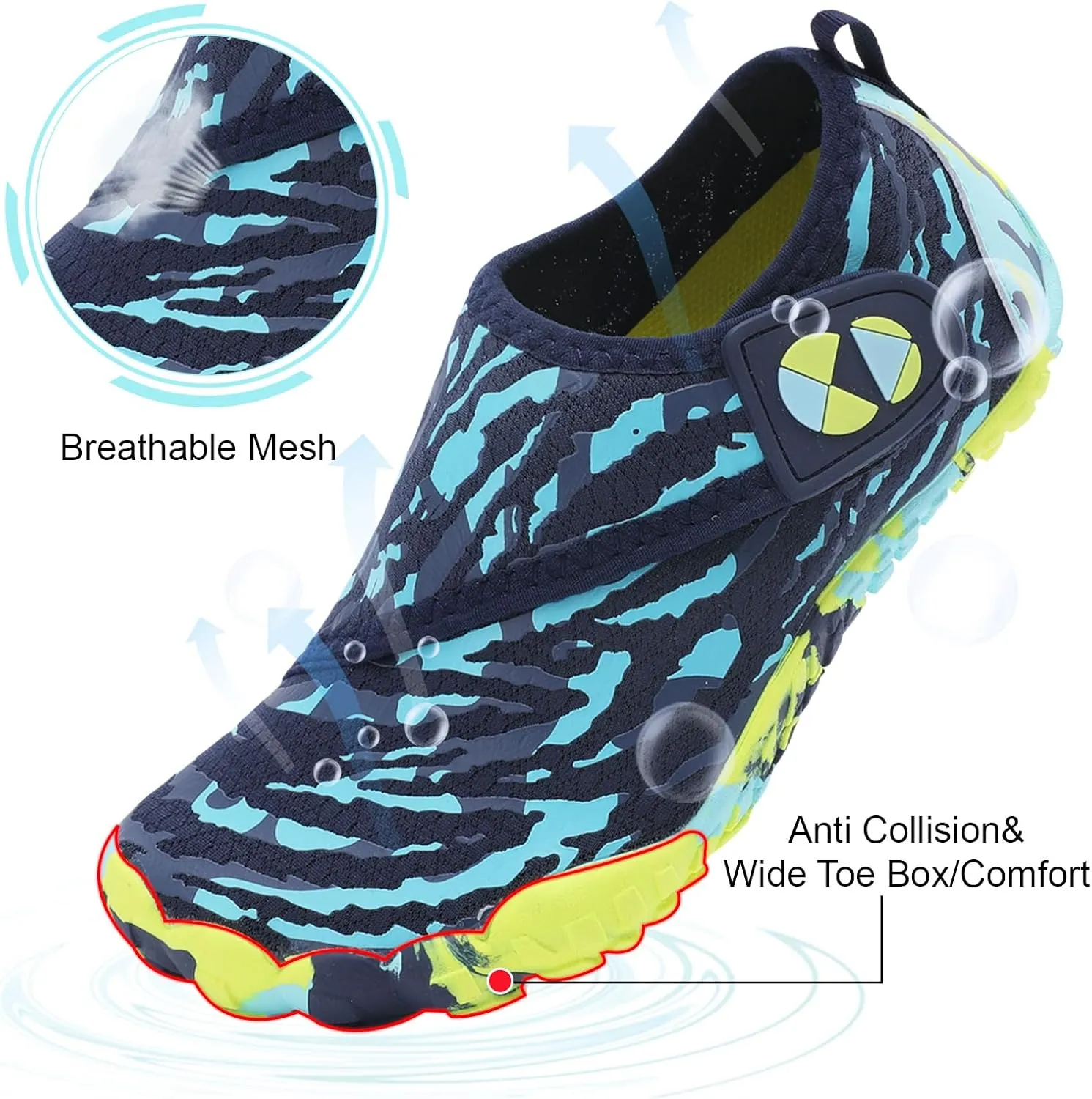 Centipede Demon Kids Water Shoes Girls Boys Quick Dry Aqua Shoes Barefoot Water Sneakers for Beach Swim Pool Boats Outdoor Water Sports Little/Big Kid