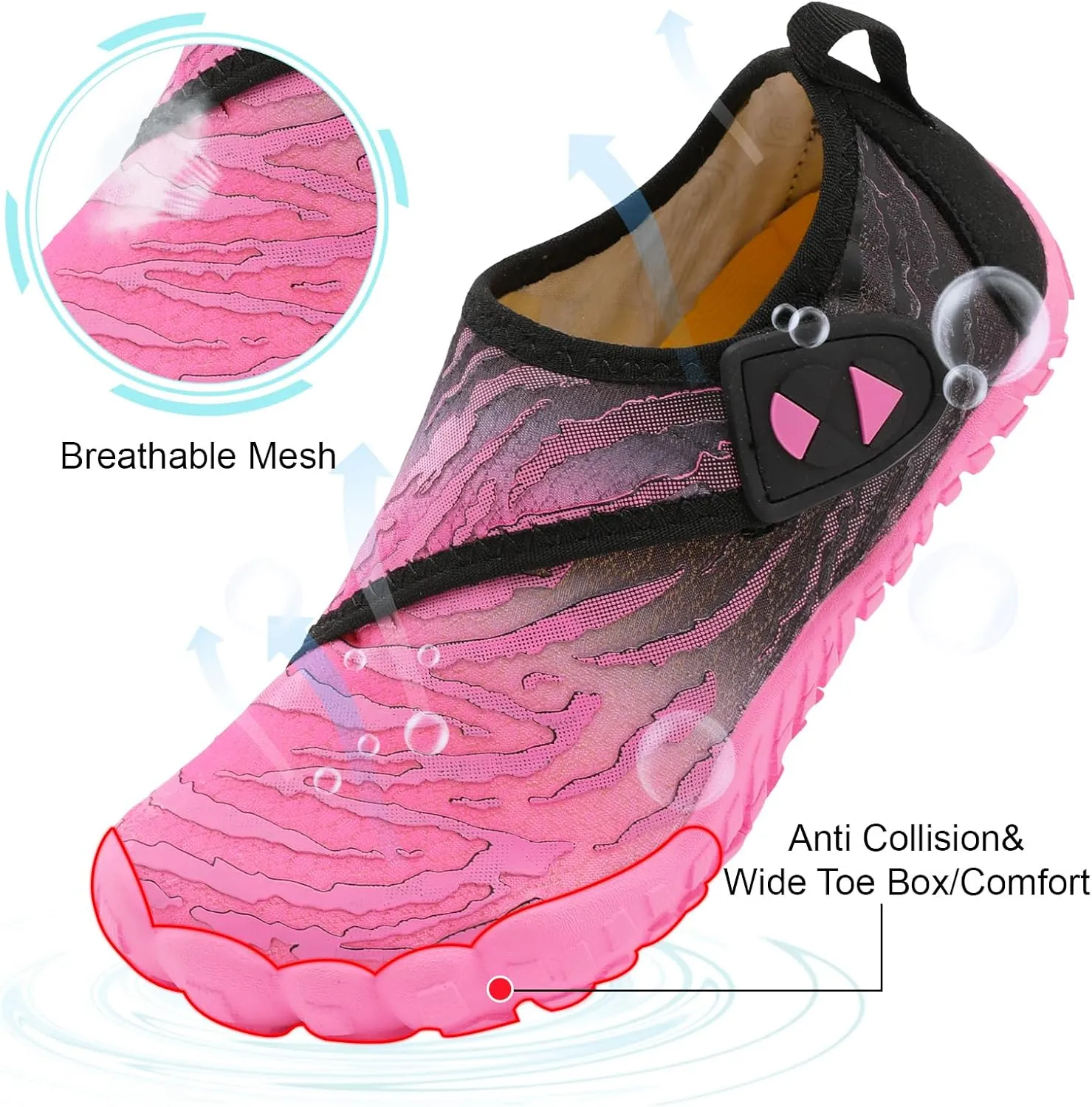 Centipede Demon Kids Water Shoes Girls Boys Quick Dry Aqua Shoes Barefoot Water Sneakers for Beach Swim Pool Boats Outdoor Water Sports Little/Big Kid
