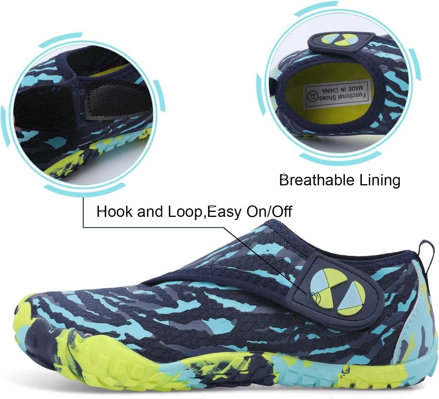 Centipede Demon Kids Water Shoes Girls Boys Quick Dry Aqua Shoes Barefoot Water Sneakers for Beach Swim Pool Boats Outdoor Water Sports Little/Big Kid