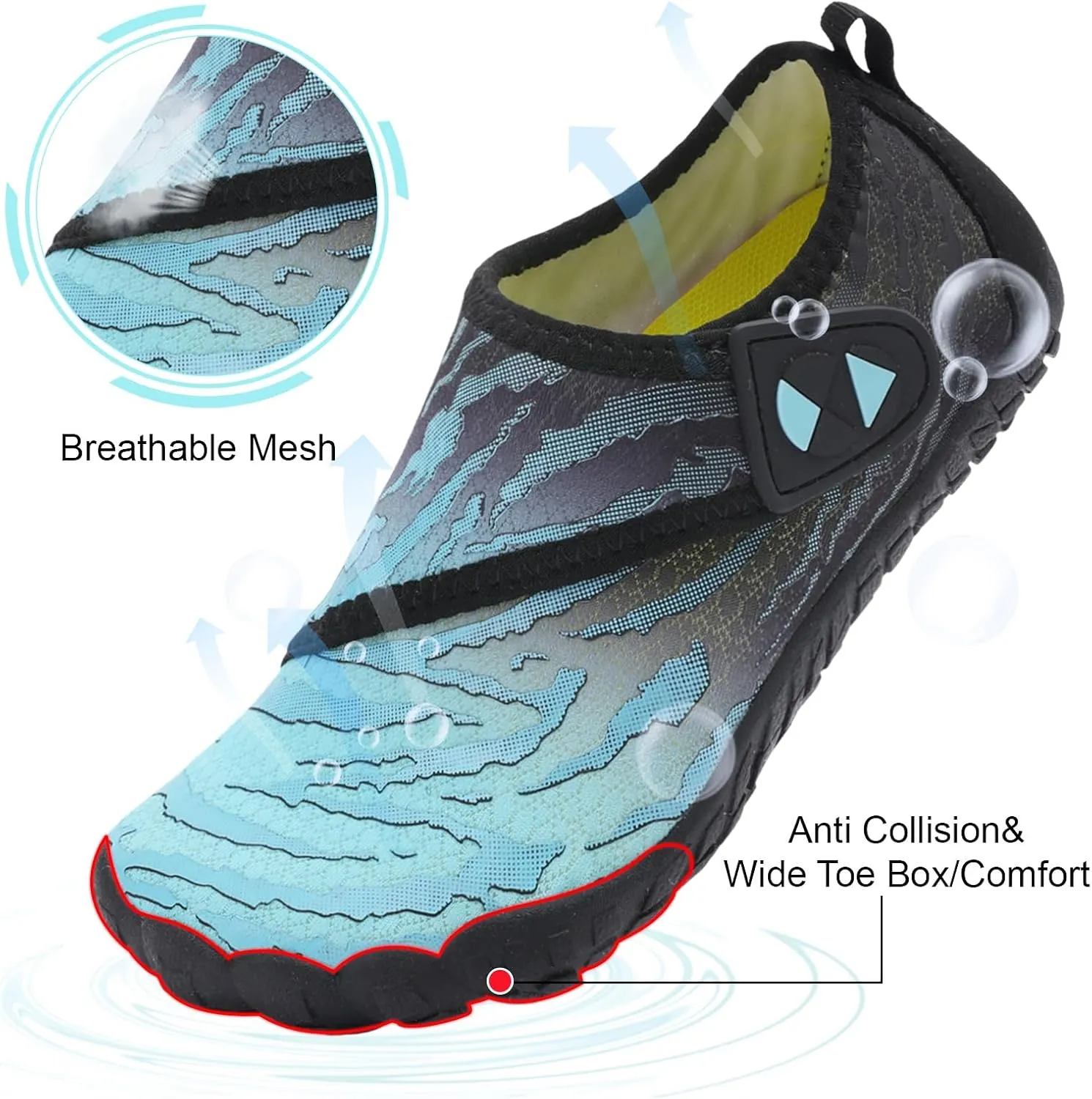 Centipede Demon Kids Water Shoes Girls Boys Quick Dry Aqua Shoes Barefoot Water Sneakers for Beach Swim Pool Boats Outdoor Water Sports Little/Big Kid