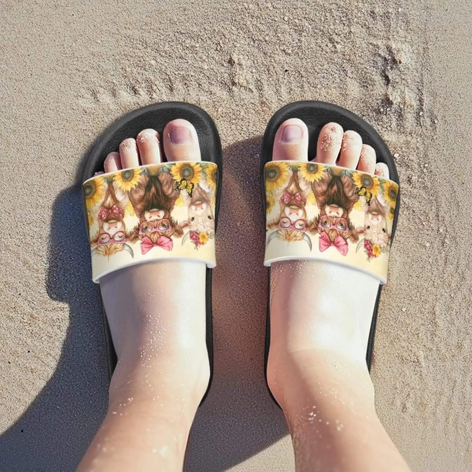 Children Slide Sandals Soft Anti-Skid Sandal Comfort Lightweight Slip On Summer Slippers for Beach Pool
