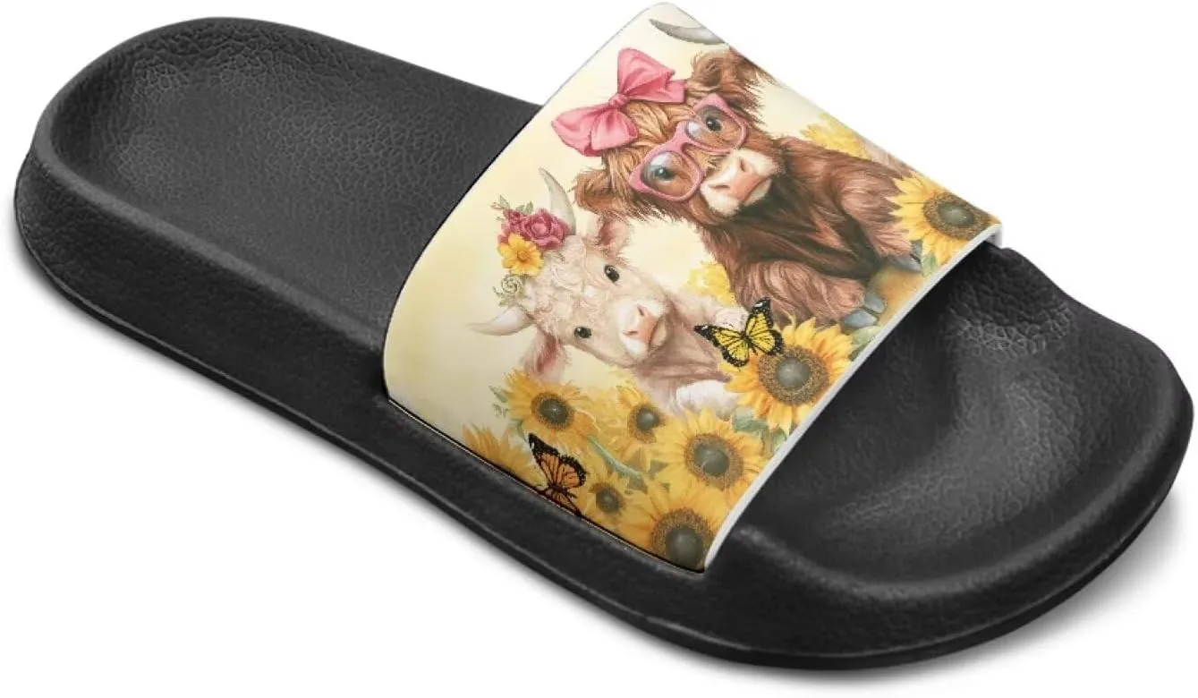 Children Slide Sandals Soft Anti-Skid Sandal Comfort Lightweight Slip On Summer Slippers for Beach Pool