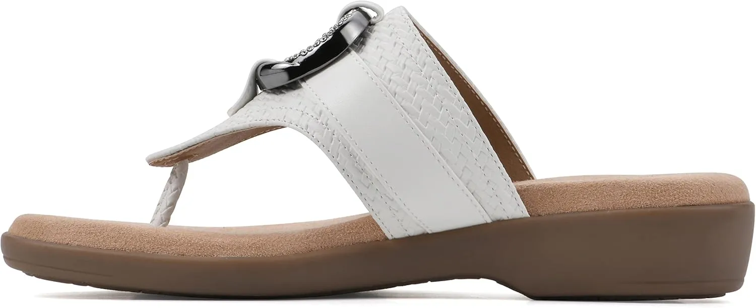 CLIFFS BY WHITE MOUNTAIN Women's Benedict Mini Wedge Sandal