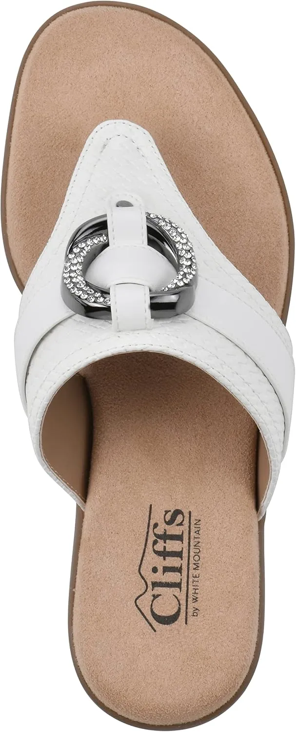 CLIFFS BY WHITE MOUNTAIN Women's Benedict Mini Wedge Sandal