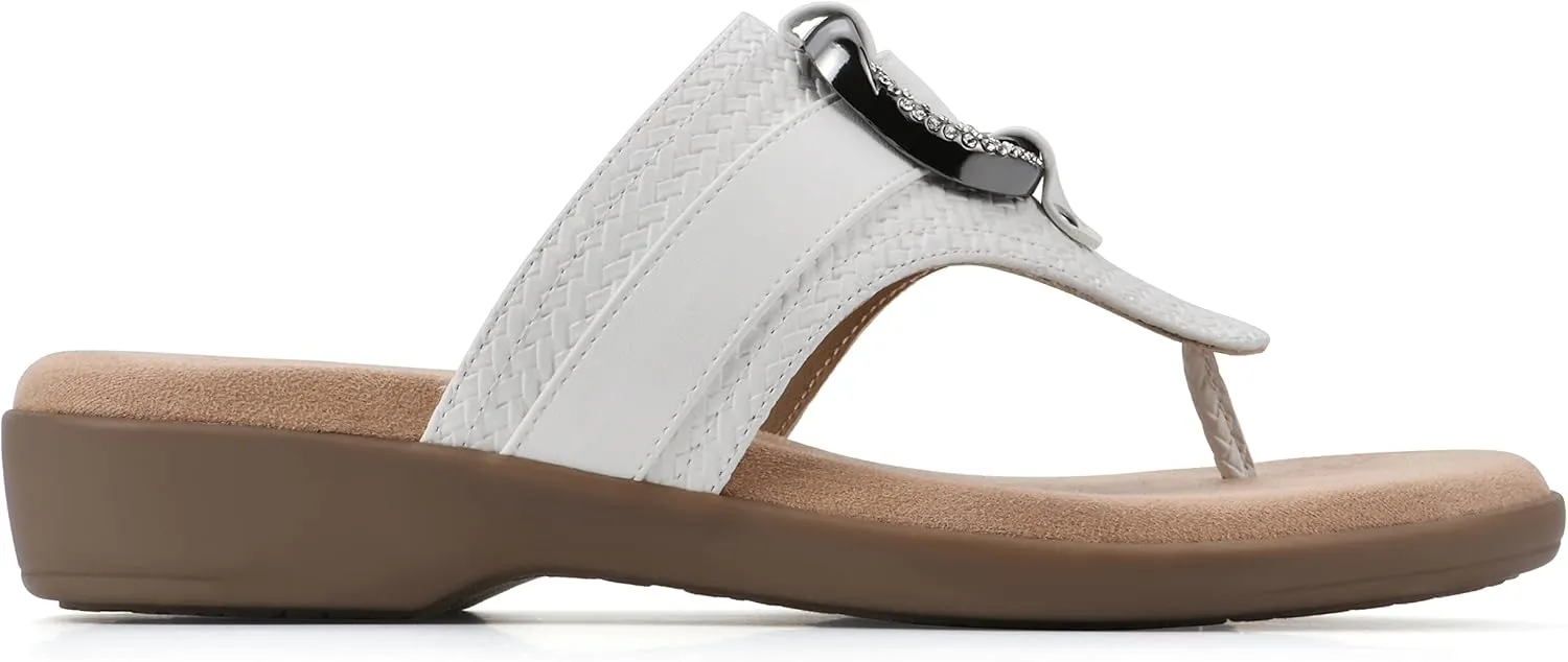 CLIFFS BY WHITE MOUNTAIN Women's Benedict Mini Wedge Sandal