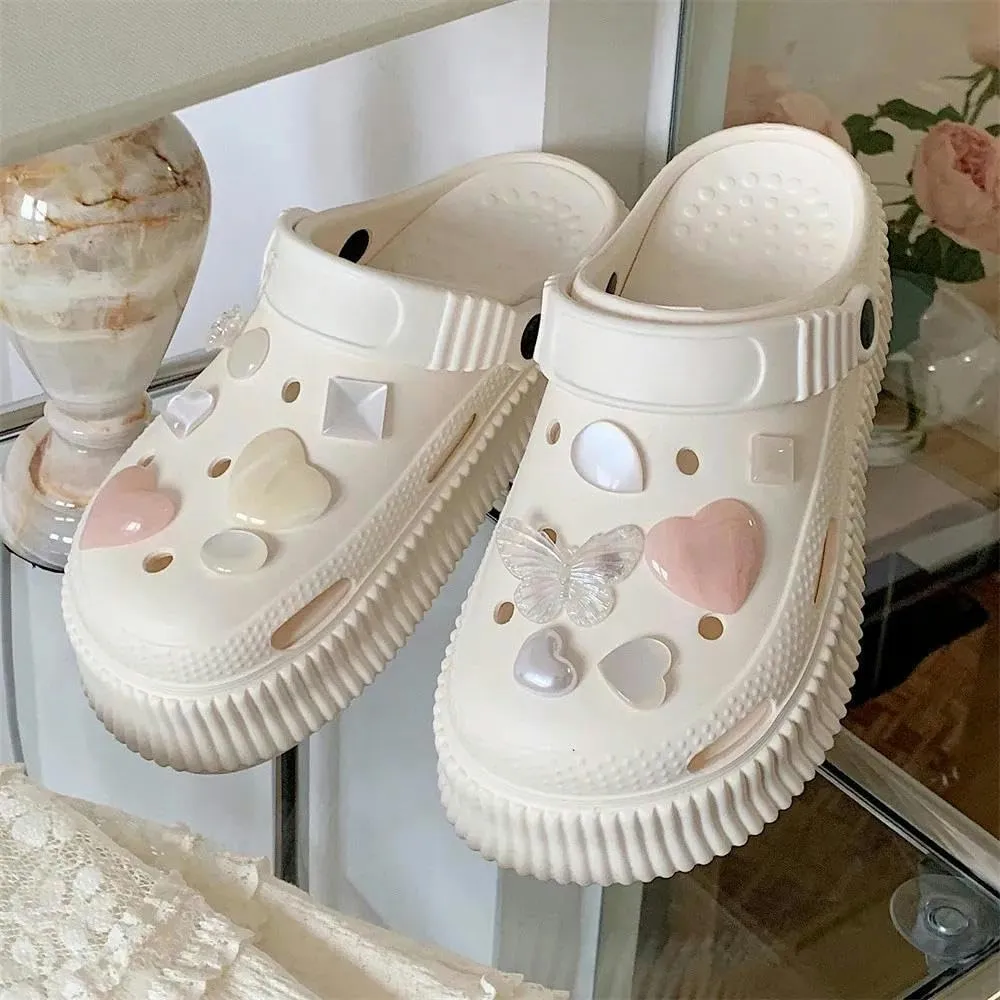 Clogs Women's Summer Hole Shoes Wearing Beach Shoes Outside Eva Soft Thick Sole