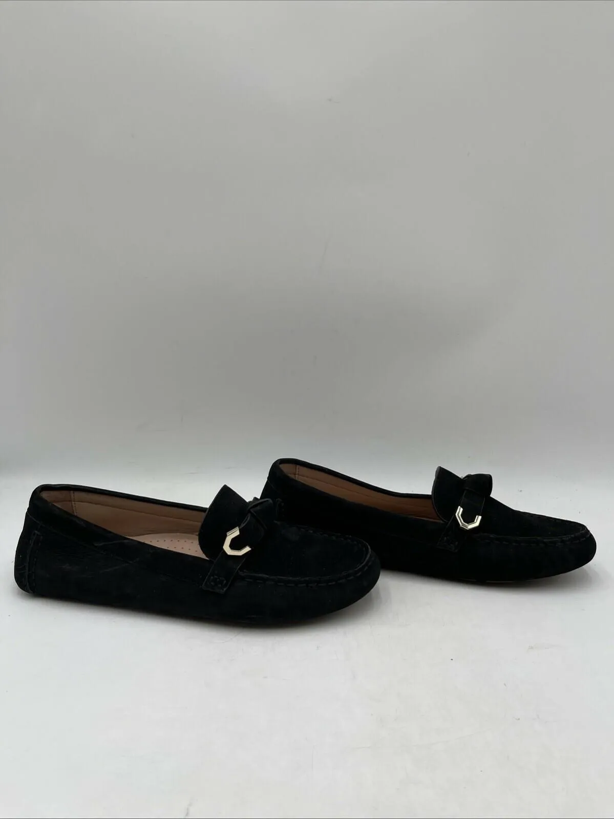 Cole Haan Women's Evelyn Bow Driver Flats Black Size 6.5B - Very Good