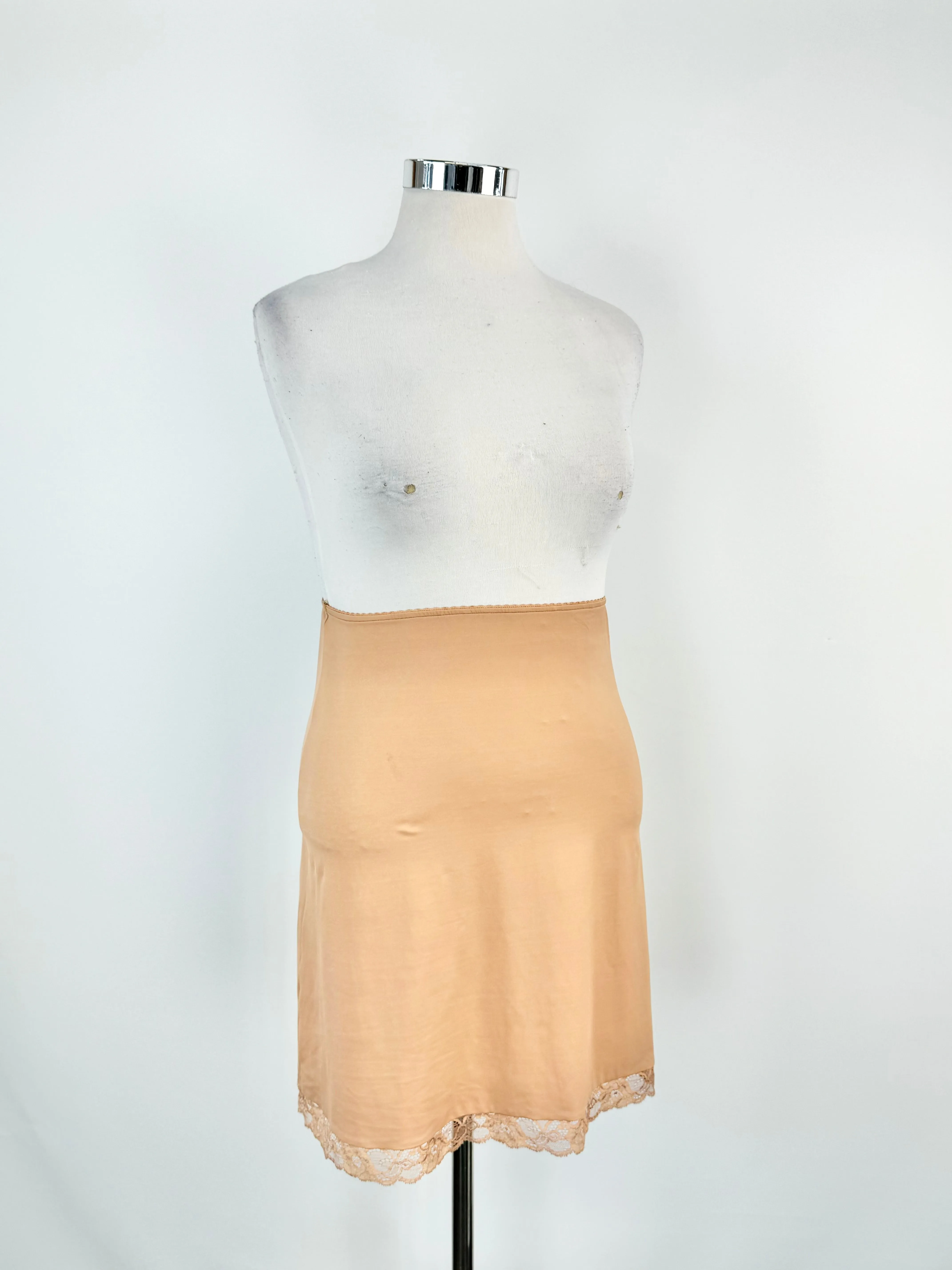 Colette Dinnigan Muted Orange Nylon Slip Skirt - AU10/12