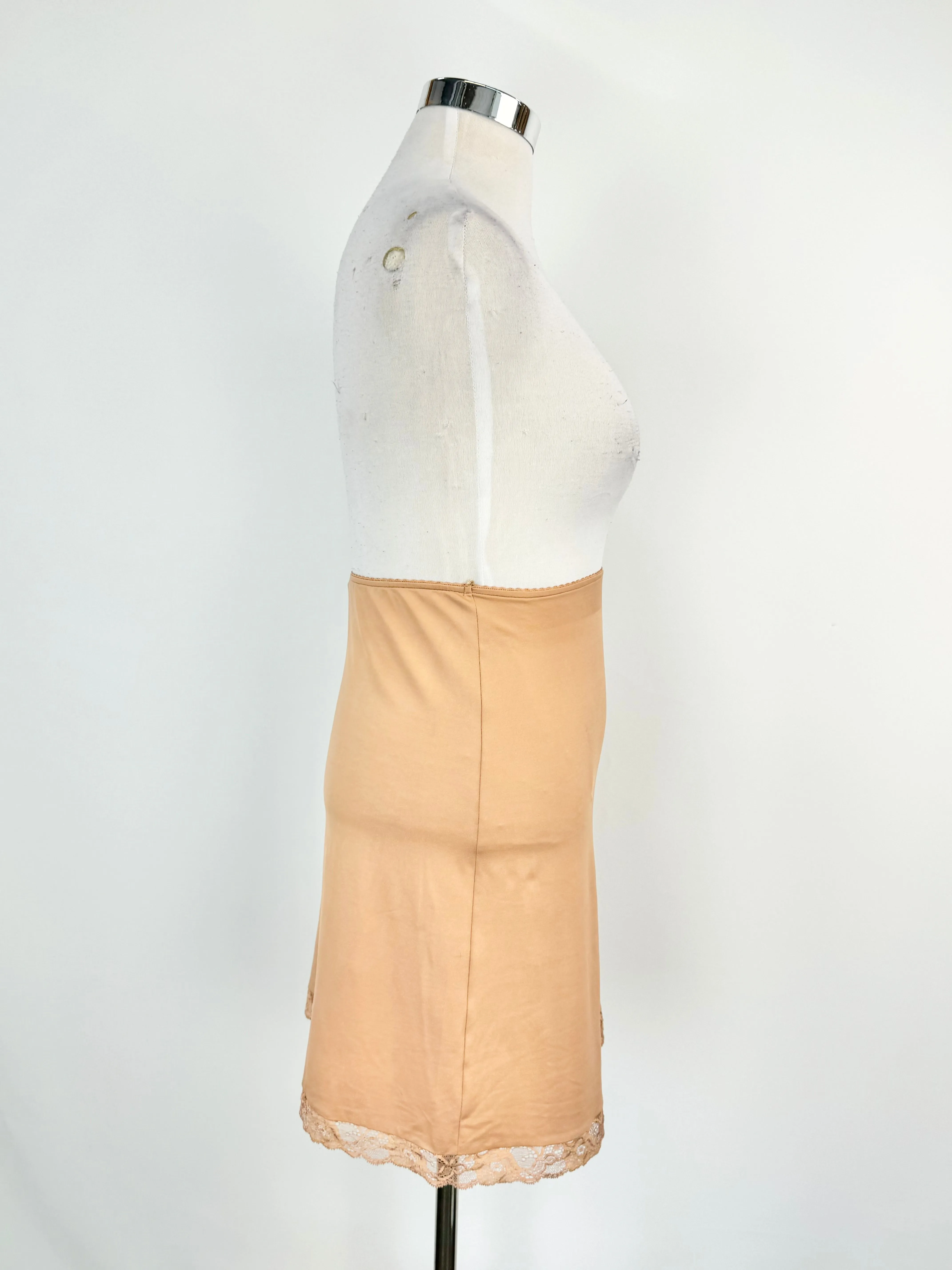 Colette Dinnigan Muted Orange Nylon Slip Skirt - AU10/12